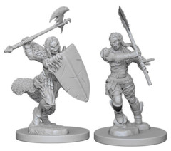 WZK72614 Pathfinder Battles Half-Orc Female Barbarian